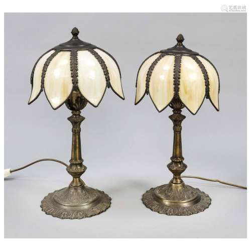 Pair of lamps, 19th/20th century,