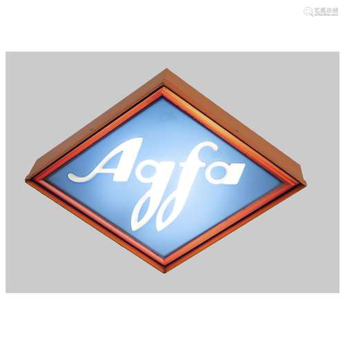 Advertising light box Agfa, German