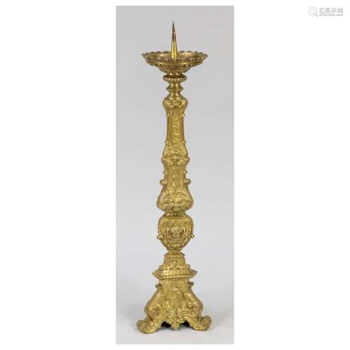 Large altar candlestick, late 19th