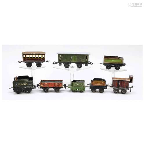 mixed lot of 8 model railroad cars