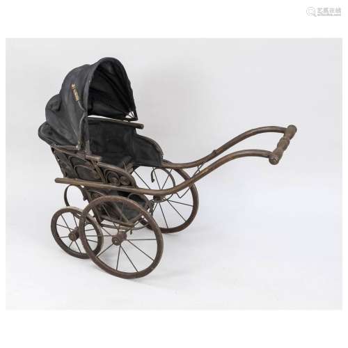 Pram/doll carriage, late 19th c.,
