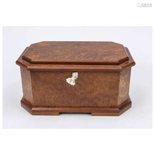 Jewelry box, 20th c. Rectangular b