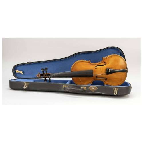 Violin in a violin case, Belgium (