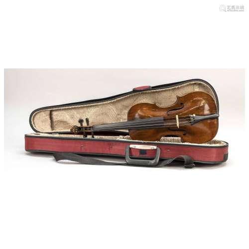 Violin in violin case, probably Ho