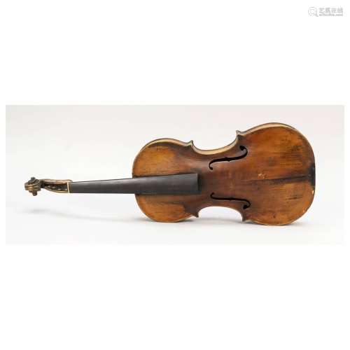Violin, inscribed on a label in th
