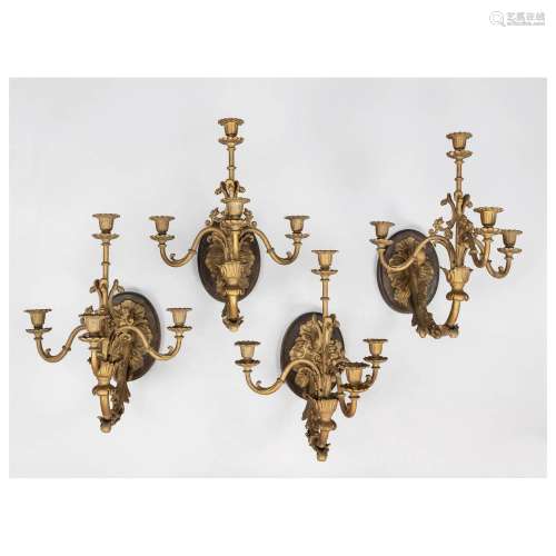 4 sconces, end of the 19th century