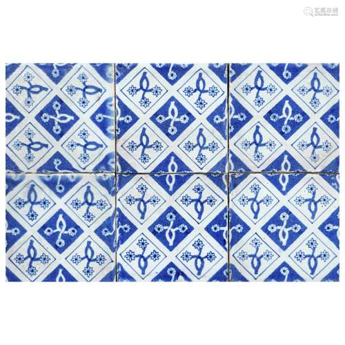 20 Tiles, Holland, 19th century, c