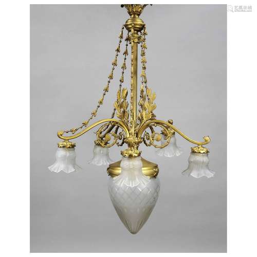 Large ceiling lamp, late 19th cent