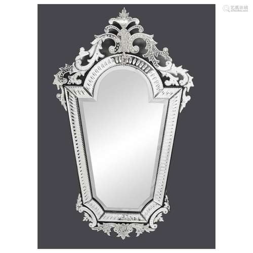 Venetian mirror, mid-20th century,