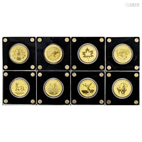 8 gold coins ''5000 Francs Republi