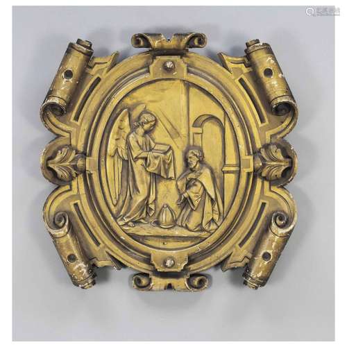 Religious relief, 19th c., wood, g