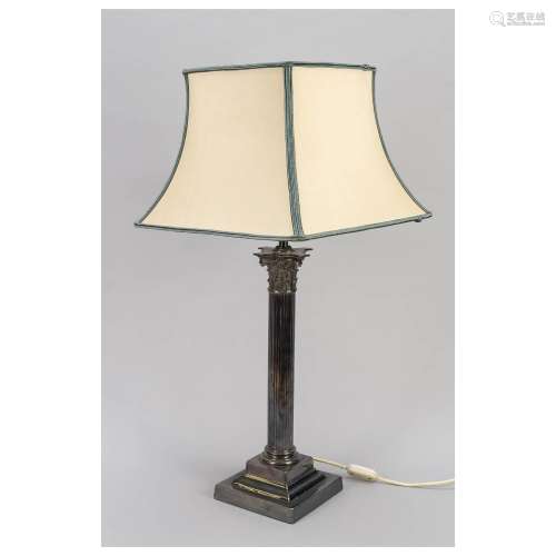 Large table lamp, 20th c., stand a