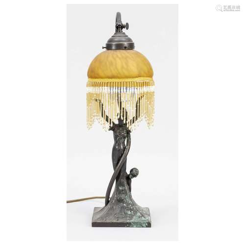 Art Nouveau figural lamp, 20th cen