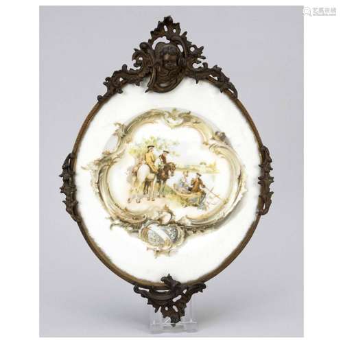 Limoges wall plate, France, end of