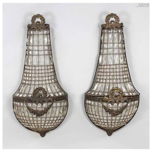 Pair of sconces, late 19th century