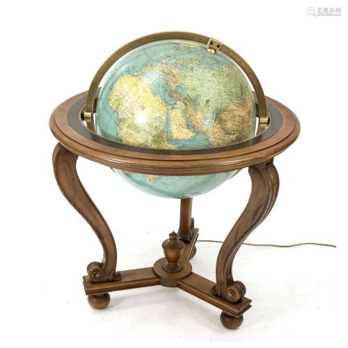 Large globe, mid-20th century, wes