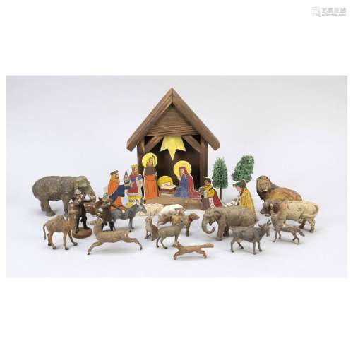 Crib with figures, 1st half of 20t
