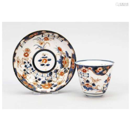 Imari tea cup with saucer, Japan, A