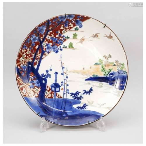 Large Imari plate, Japan, Arita, Me