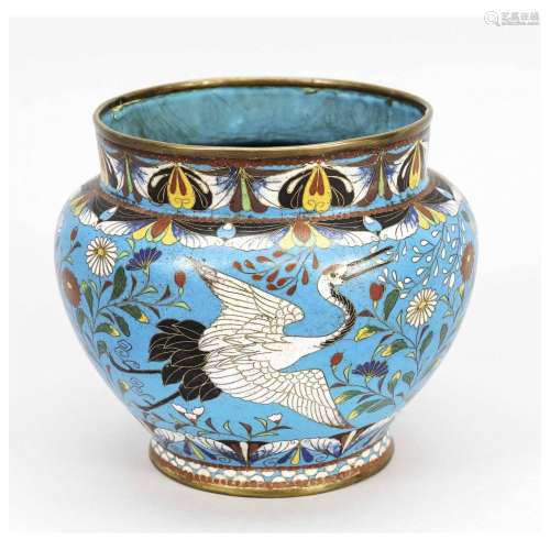 Shoulder pot enamel cloisonné with