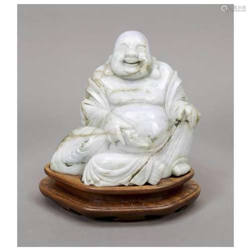 Laughing monk Budai jadeite, China