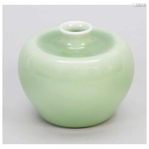 Lime green celadon brush washer, Ch