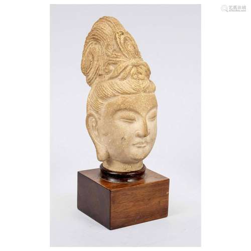 Bodhisattva head, China, 20th c., s