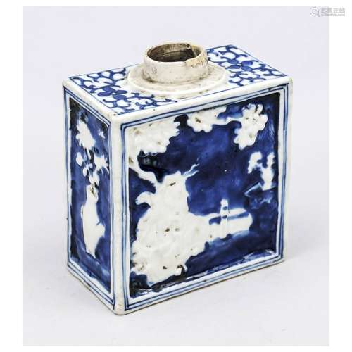 Tea caddy, China, probably 19th c.,