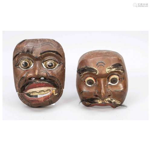 Wayang-Topeng mask pair of talker a