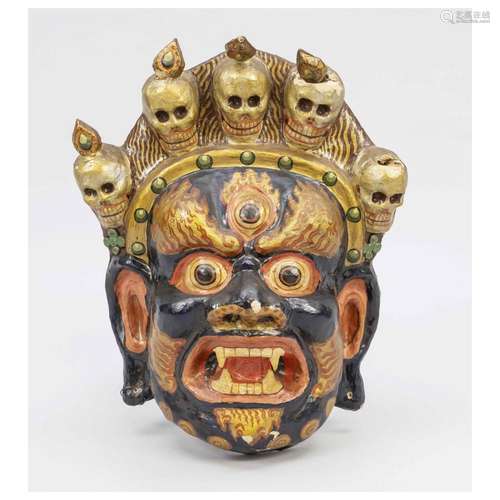 Mask of Mahakala, Tibet, 20th c., p