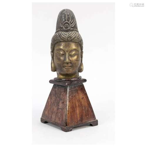 Head of a Bodhisattva, China, Qing