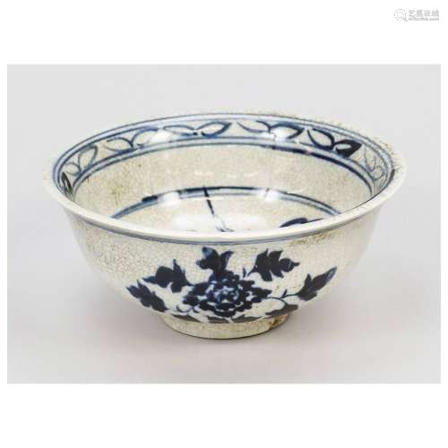 Crackleware bowl, China, 20th c., b