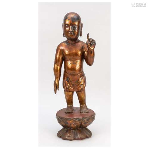 Sculpture Buddha as a child, China,