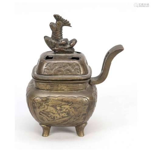 Square censer, China, probably Qing