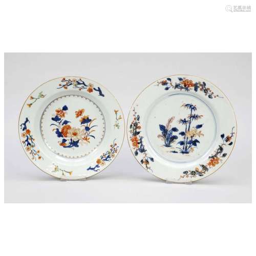 Set of export soup plates, China, Q