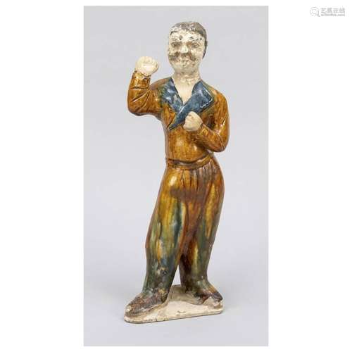 Camel driver with tricolor glaze(ch