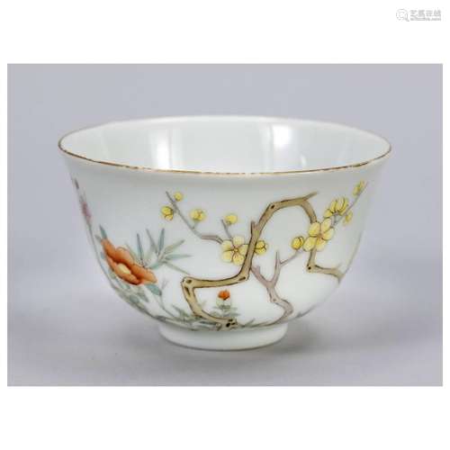 Bowl with flower decoration, China,