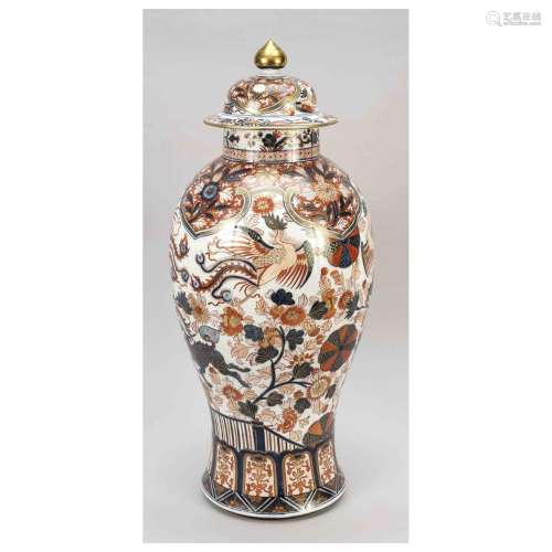Large Imari Prunk Vase, Japan, Meij