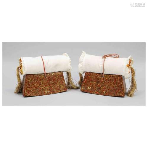 Pair of Japanese pillows, Japan, 20