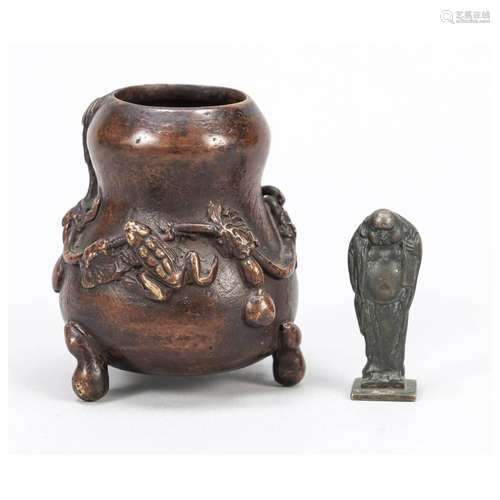 Incense gourd with frog, addition: