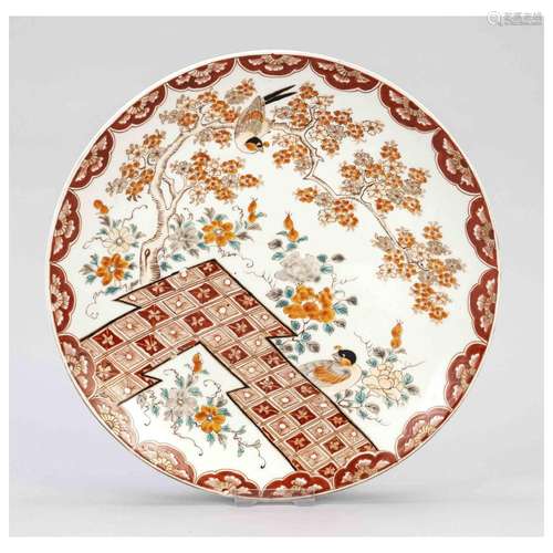 Imari motif plate, Japan, Arita, Me