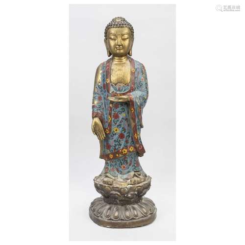 Buddha cloisonné, China, Qing dynas