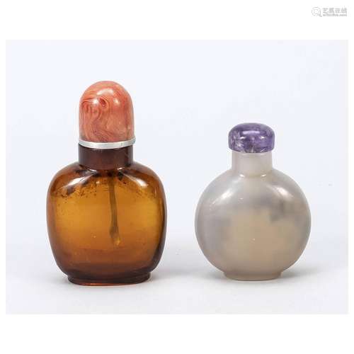 Two snuffbottles, China, Qing dynas