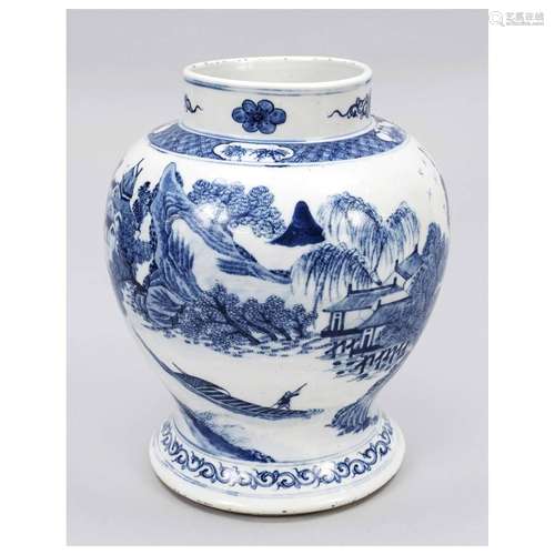 Shoulder vase blue-white, China, 20