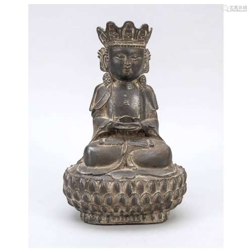 Crowned iron Amitabha, Ming dynasty