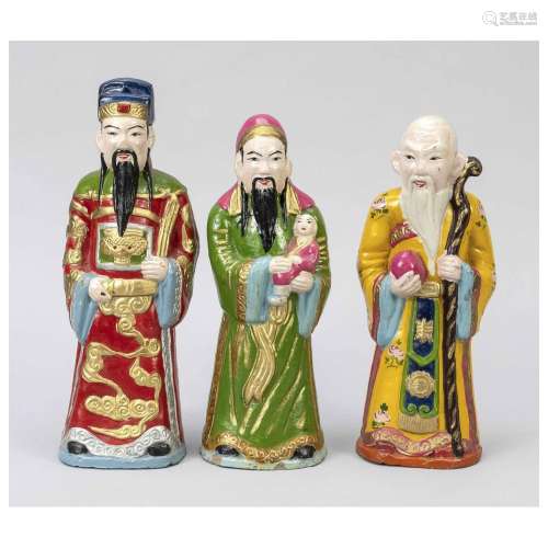 3 chinese figures, China, probably
