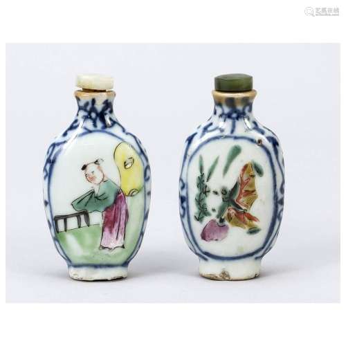 2 Snuffbottles, China, Qing, Tongzh