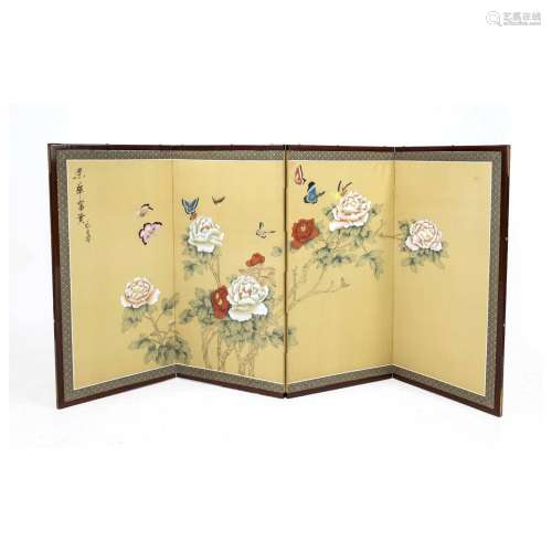 Decorative screen, Japan, 20th c.,