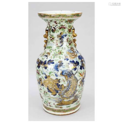 Canton bottom vase, South China, pr