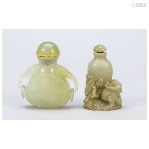 2 Snuffbottles, China, 20th century